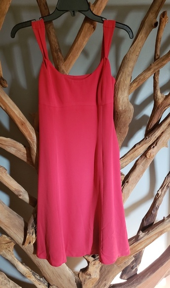Ann Taylor Loft Red Women's shift dress 2 petite - Picture 3 of 7